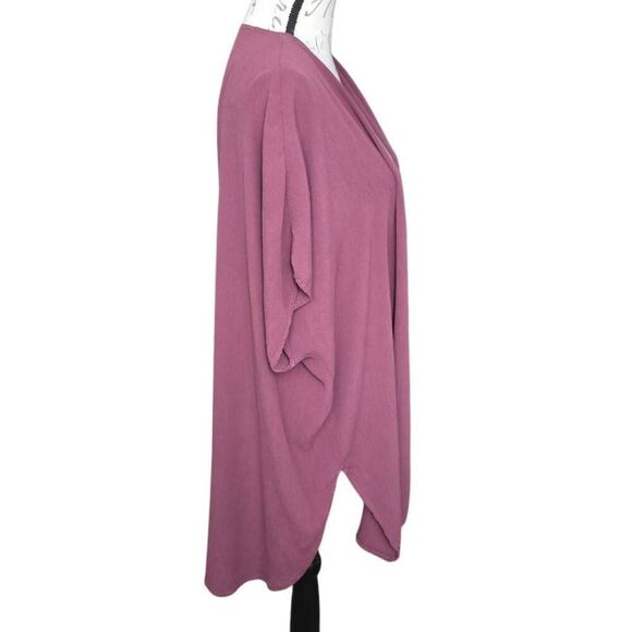 Blu Heaven Women's Size Large Mauve Crepe Cardigan - Picture 3 of 5